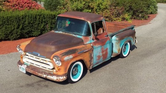 57 Chevy 3100 Patina LS LM7